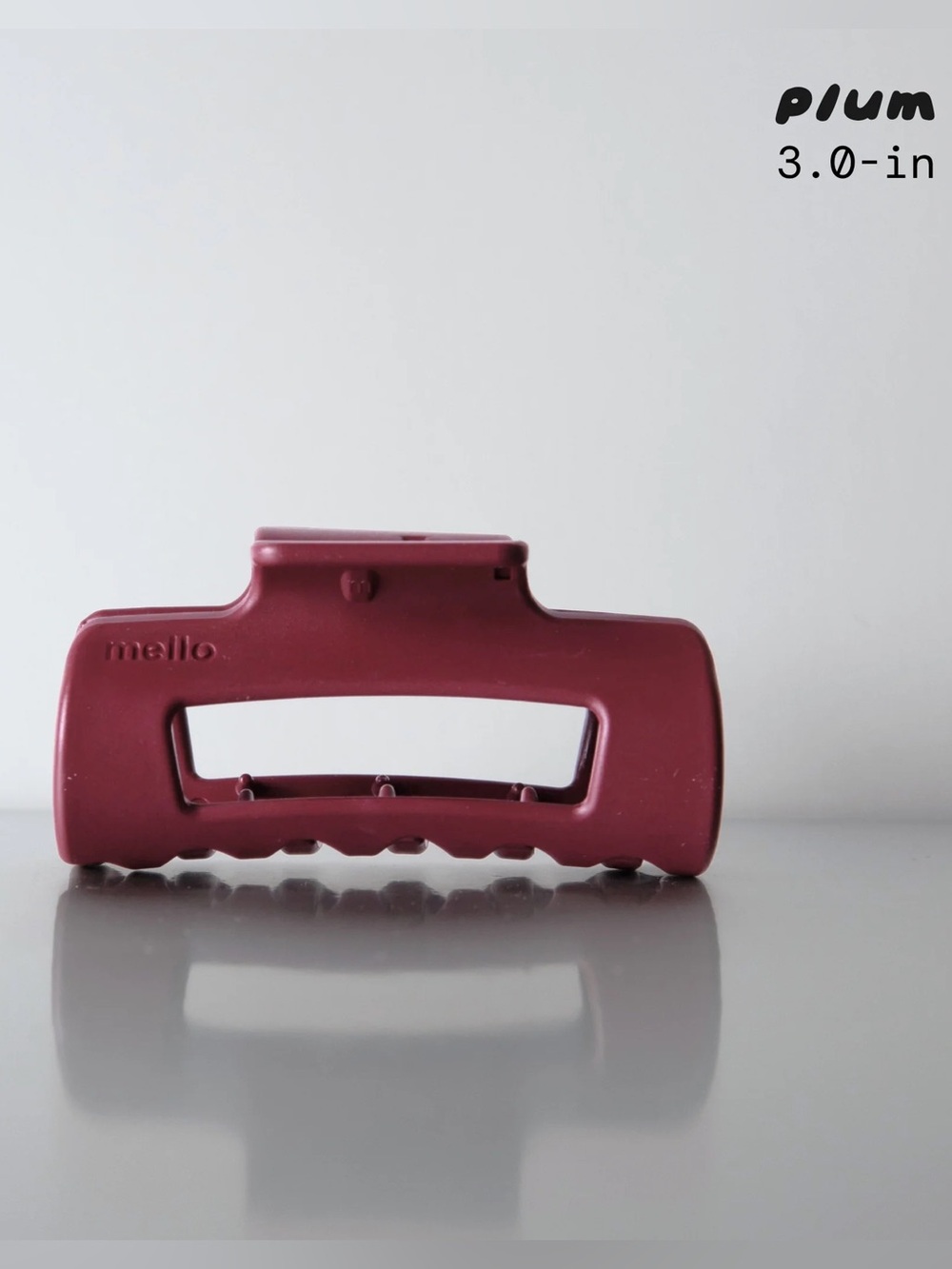 Mello Cloud Clip 3” Mini Plum Fine Hair Car Safe Claw Clip NIB